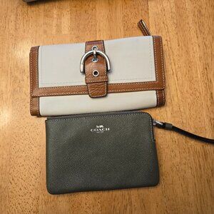 Vintage Coach Wallet & New Pouch